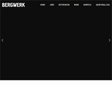 Tablet Screenshot of bergwerk.ag